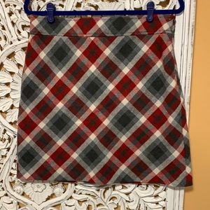 Cute plaid wool skirt